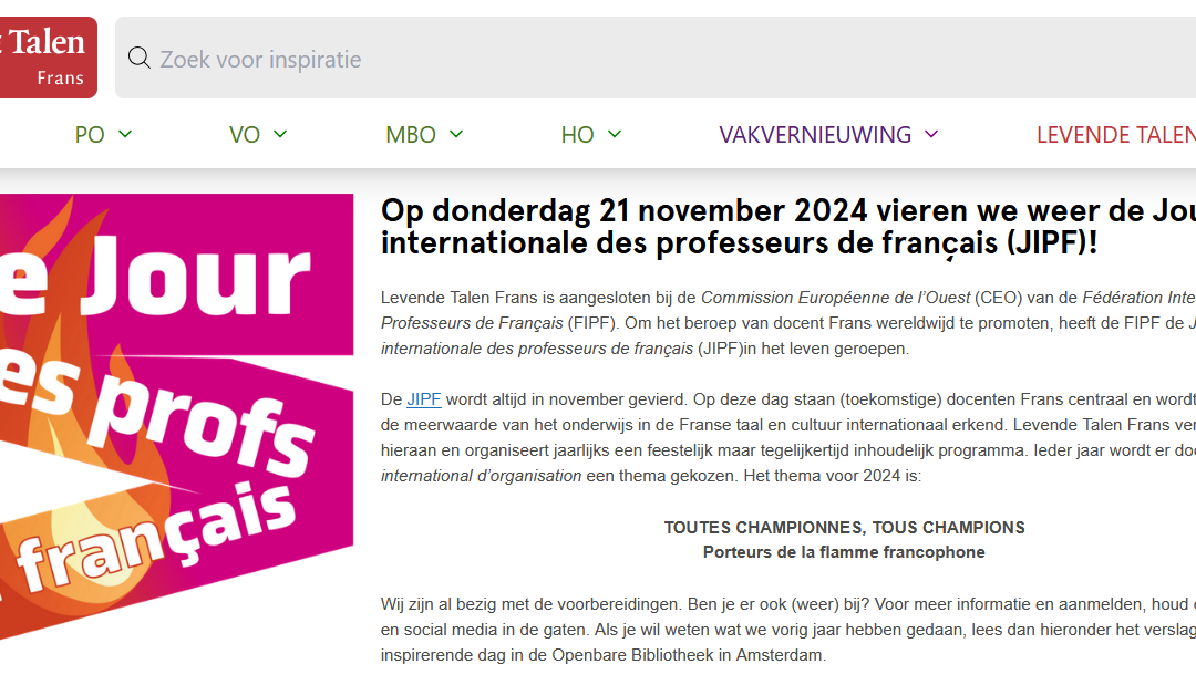Toutes championnes, tous champions – Porteurs de la flamme francophone aux Pays-Bas