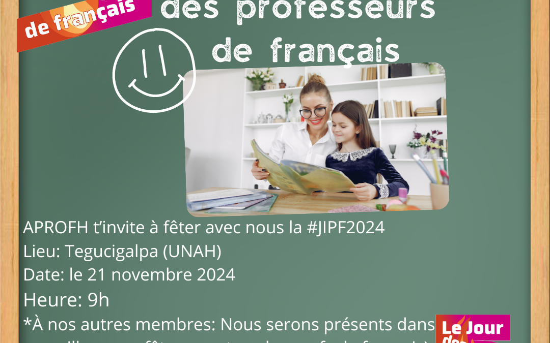 Fête du jour du professeur de francais 2024
