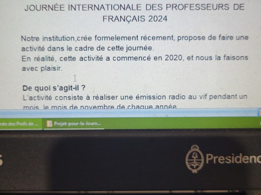 Bonjour les profs!