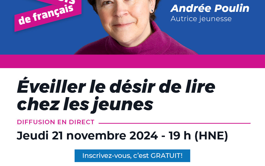 Webinaire Éveiller le désir de lire chez les jeunes