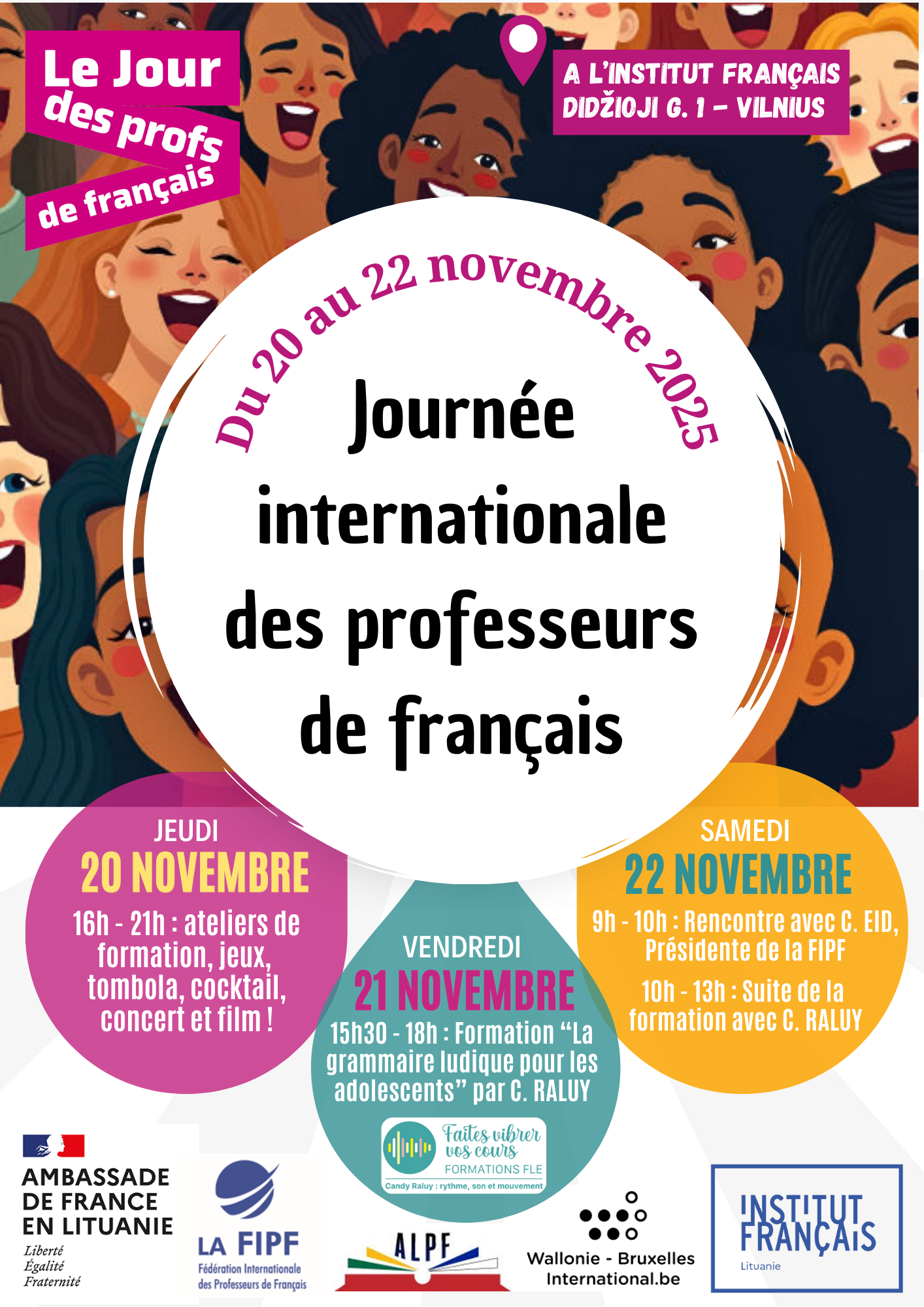 Célébration de la journée internationale des professeurs de français en Lituanie.