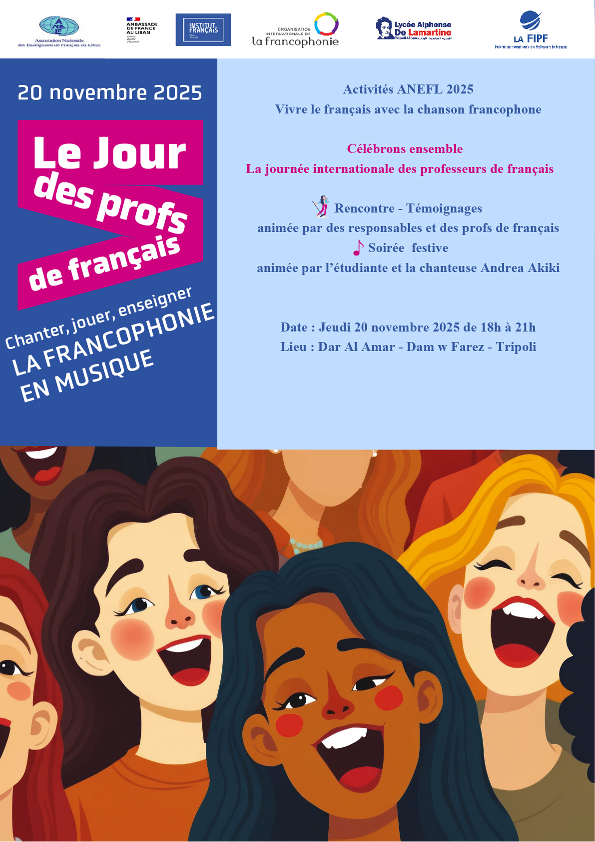 « Vivre ensemble le français avec la chanson francophone »